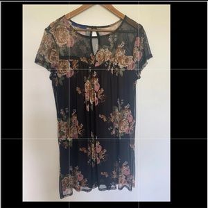 Apt. 9 black floral dress